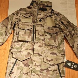 Rare Collab Alpha Industries x Burton M 65 Trench Coat Waterproof Shell Camo